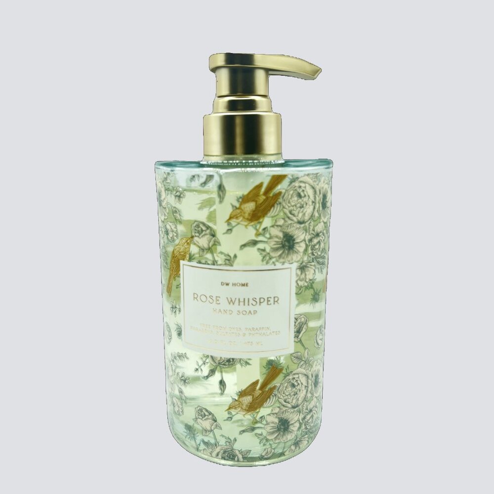 DW Home Rose Whisper Hand Soap - Gold and Green